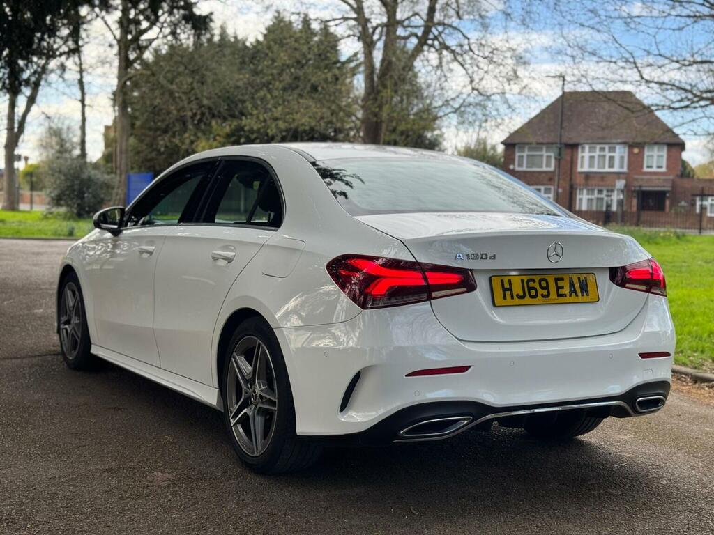 Mercedes-Benz A Class Saloon 1.5 A180d Amg Line Executive 7G-dct Euro HJ69EAW White #4