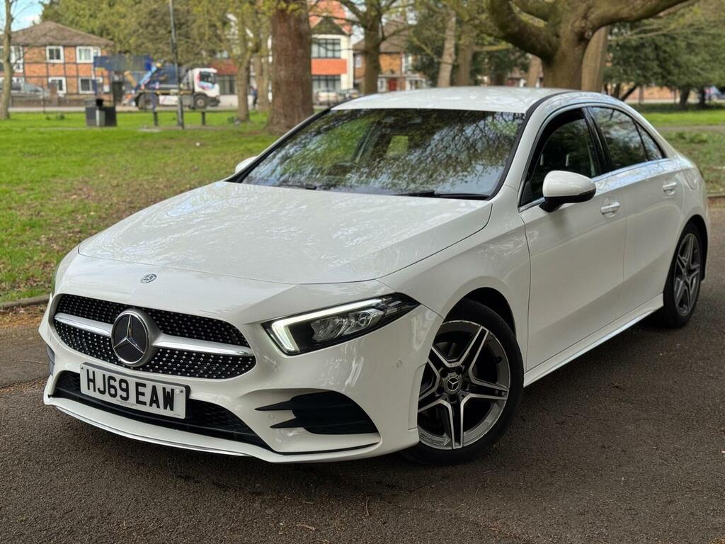 Mercedes-Benz A Class Saloon 1.5 A180d Amg Line Executive 7G-dct Euro HJ69EAW White #3