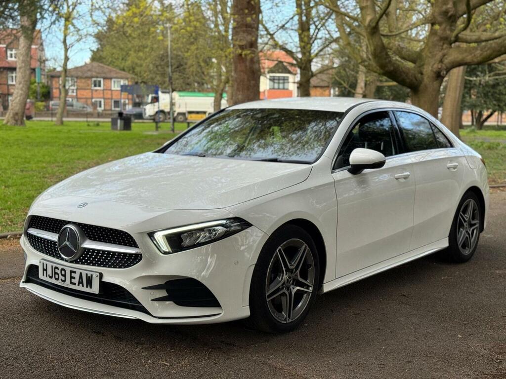 Mercedes-Benz A Class Saloon 1.5 A180d Amg Line Executive 7G-dct Euro HJ69EAW White #6