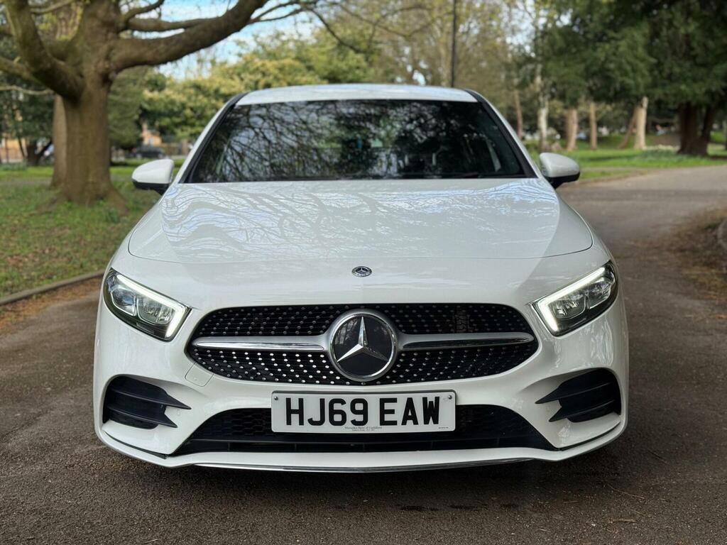 Mercedes-Benz A Class Saloon 1.5 A180d Amg Line Executive 7G-dct Euro HJ69EAW White #2