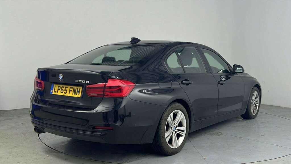 BMW 3 Series 2.0 320D Sport Saloon LP65FNM Black #3