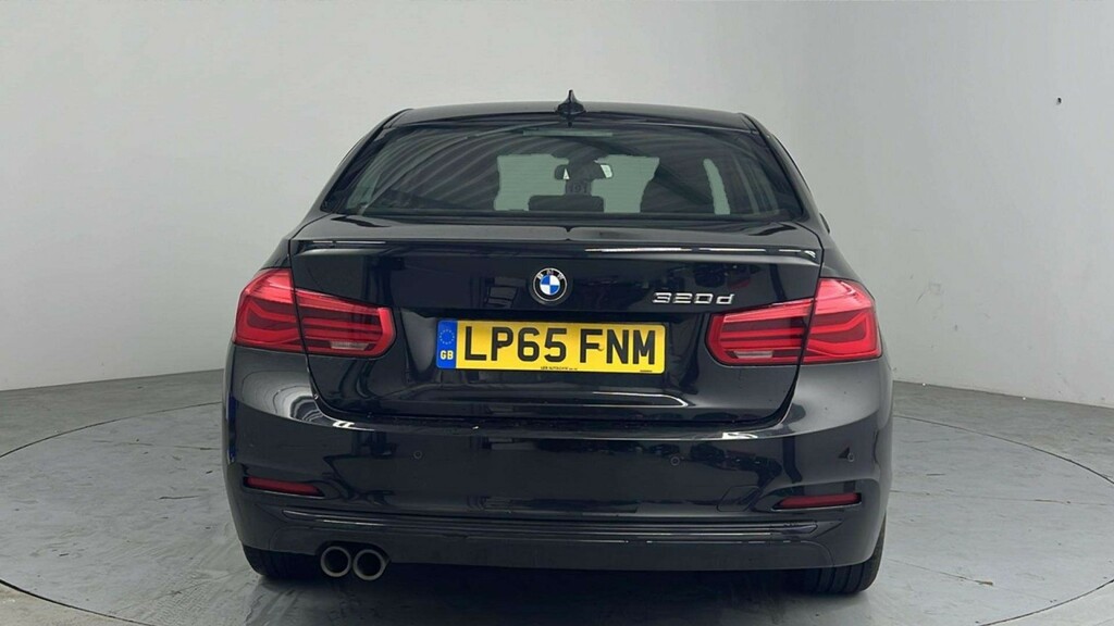 BMW 3 Series 2.0 320D Sport Saloon LP65FNM Black #4
