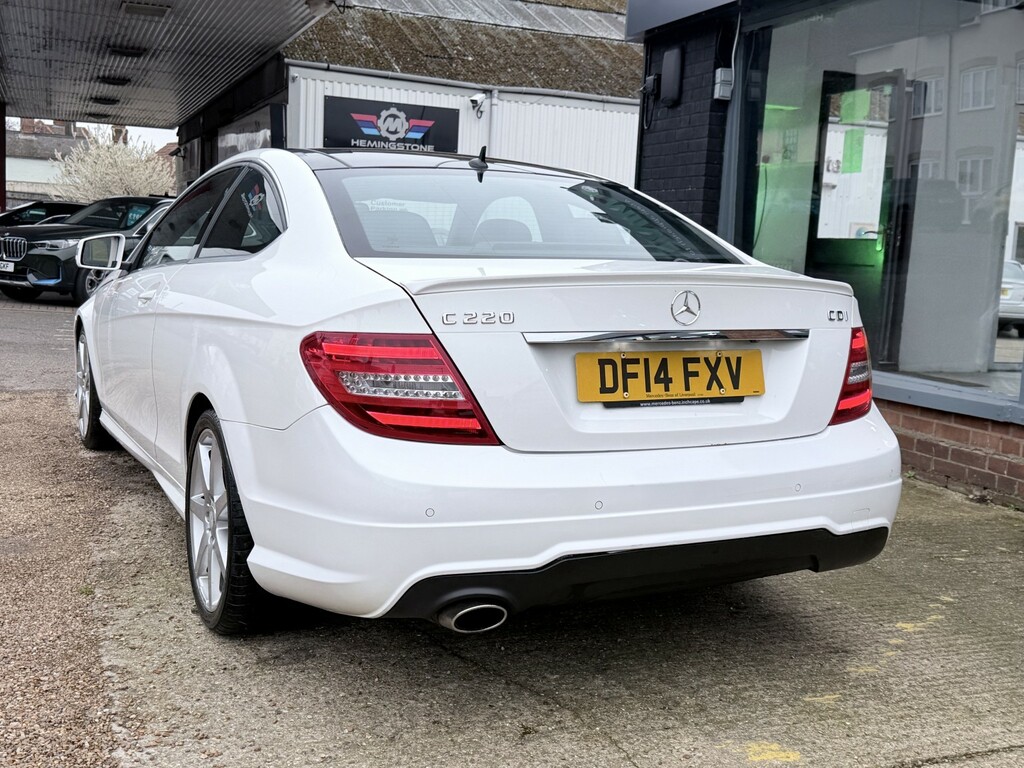 Mercedes-Benz C Class Coupe 2.1 C220 Cdi Amg Sport Edition 201414 DF14FXV White #5