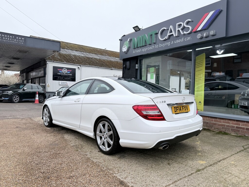 Mercedes-Benz C Class Coupe 2.1 C220 Cdi Amg Sport Edition 201414 DF14FXV White #4