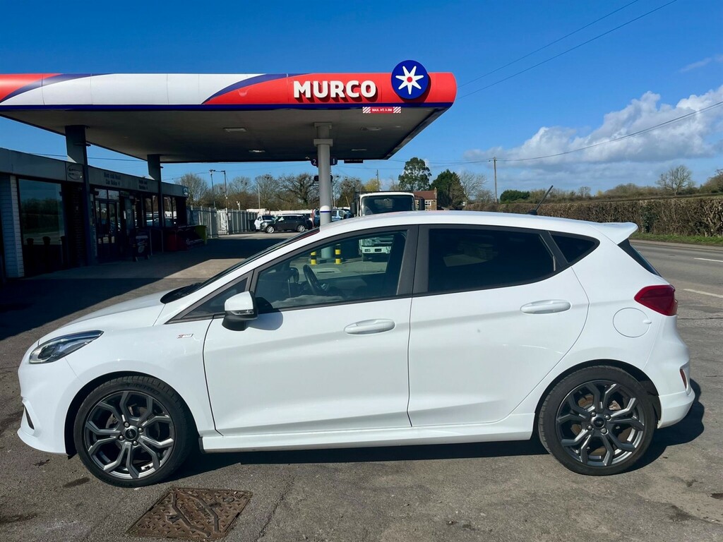 Ford Fiesta 1.0T Ecoboost St-line Euro 6 Ss White #5