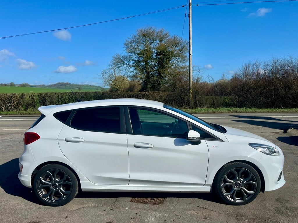 Ford Fiesta 1.0T Ecoboost St-line Euro 6 Ss White #4