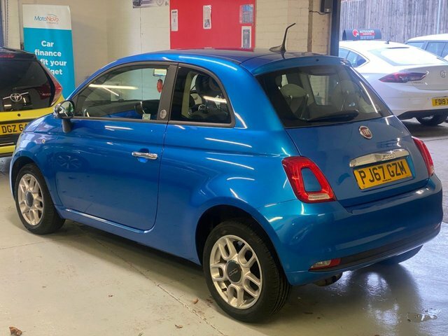 Fiat 500 1.2 Mirror Hatchback PJ67GZM Blue #6