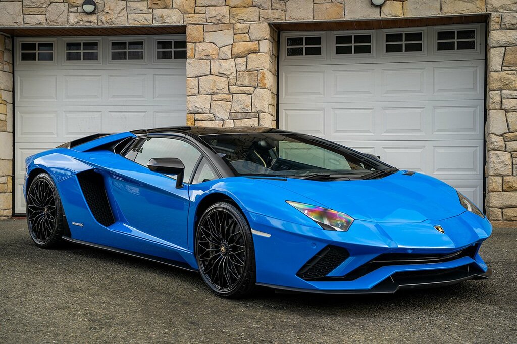 Lamborghini Aventador Lp 740-4 S Roadster SV18EBG Blue #3