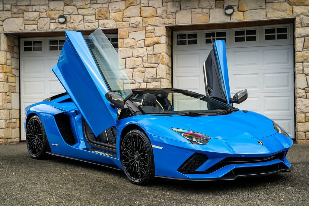 Lamborghini Aventador Lp 740-4 S Roadster SV18EBG Blue #2