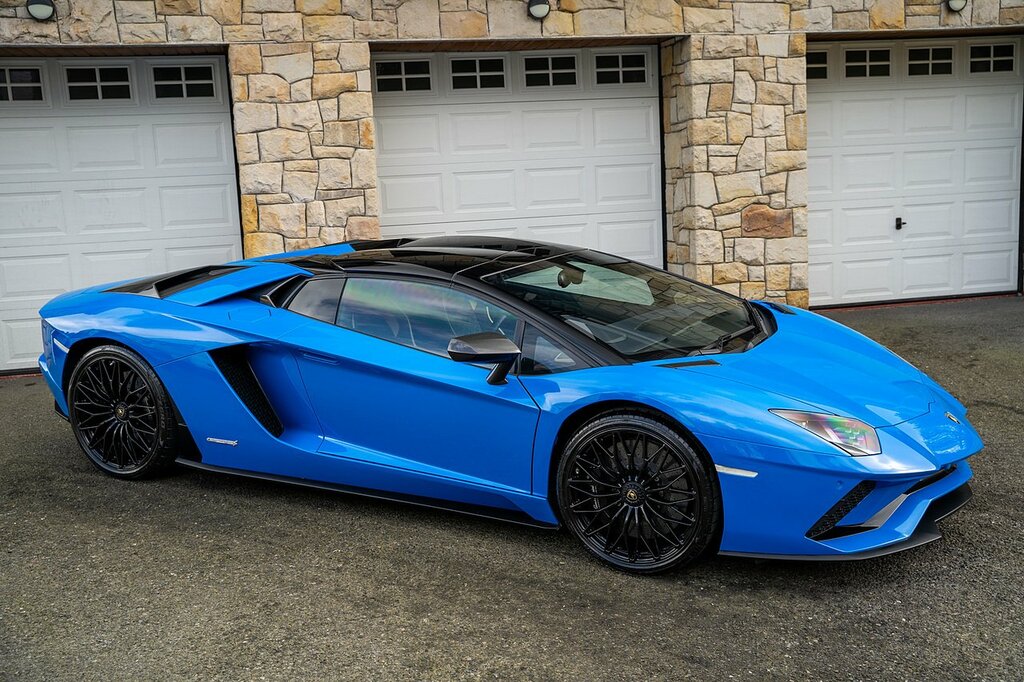 Lamborghini Aventador Lp 740-4 S Roadster SV18EBG Blue #4