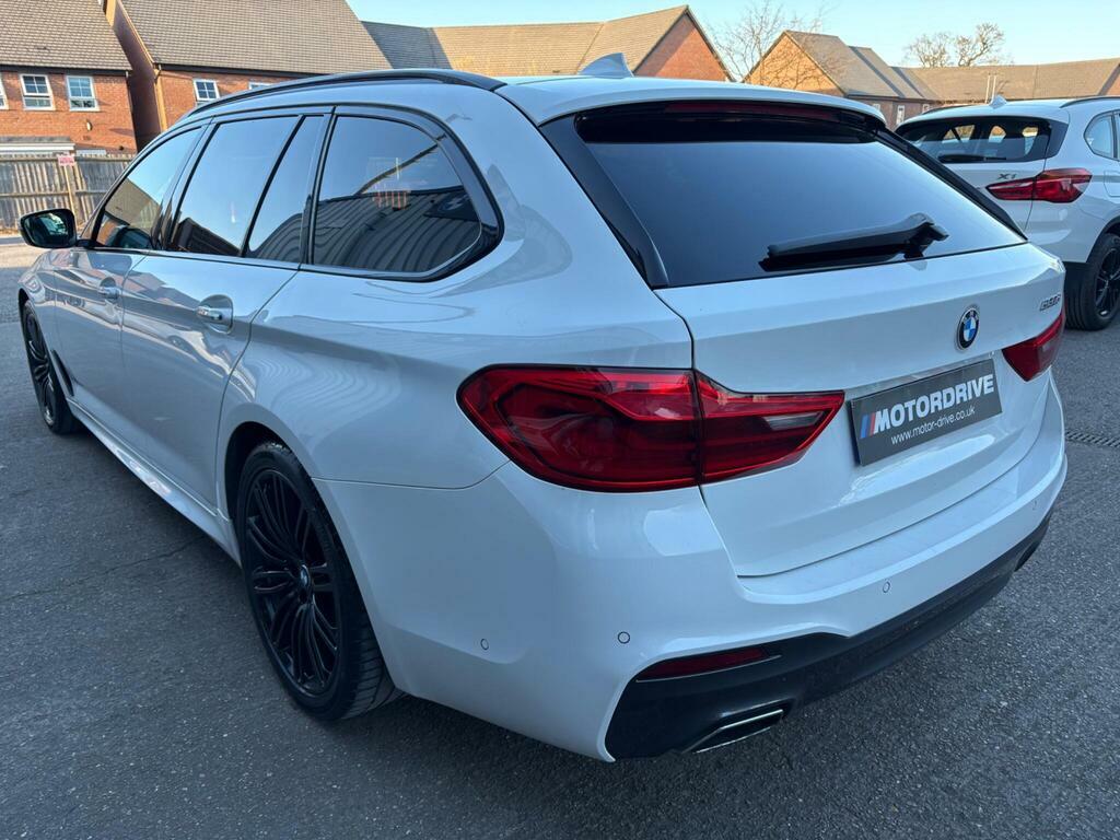 BMW 5 Series 2.0 520D M Sport Touring Euro 6 S S White #5