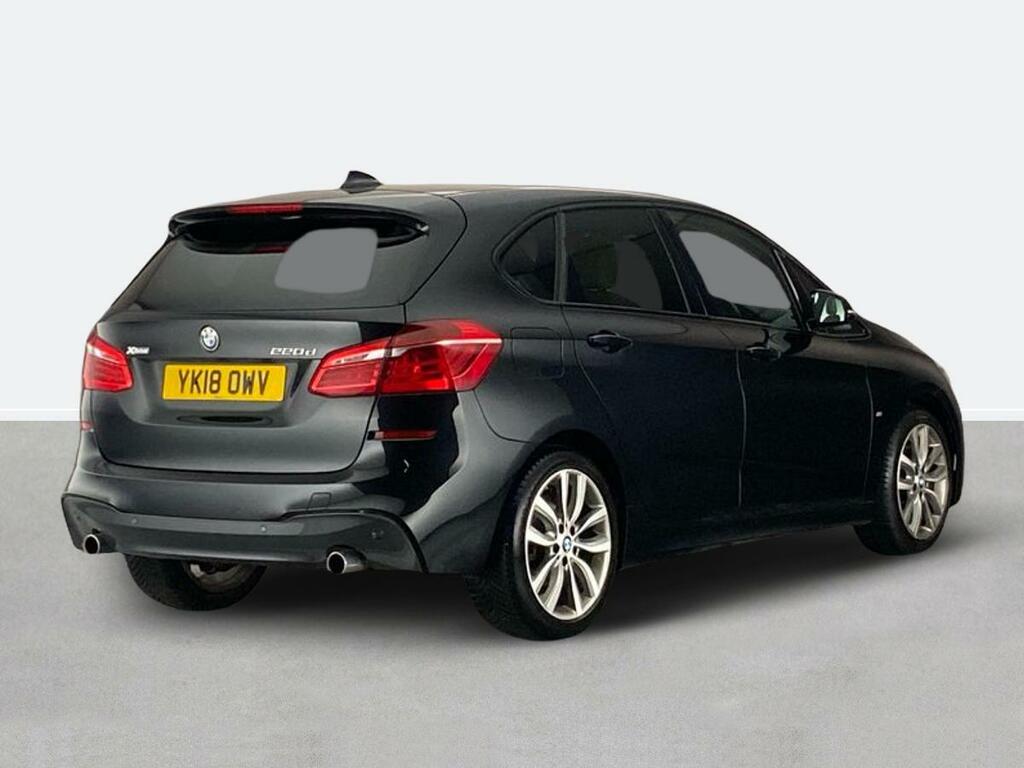 BMW 2 Series 220D Xdrive M Sport Nav Step YK18OWV Black #3