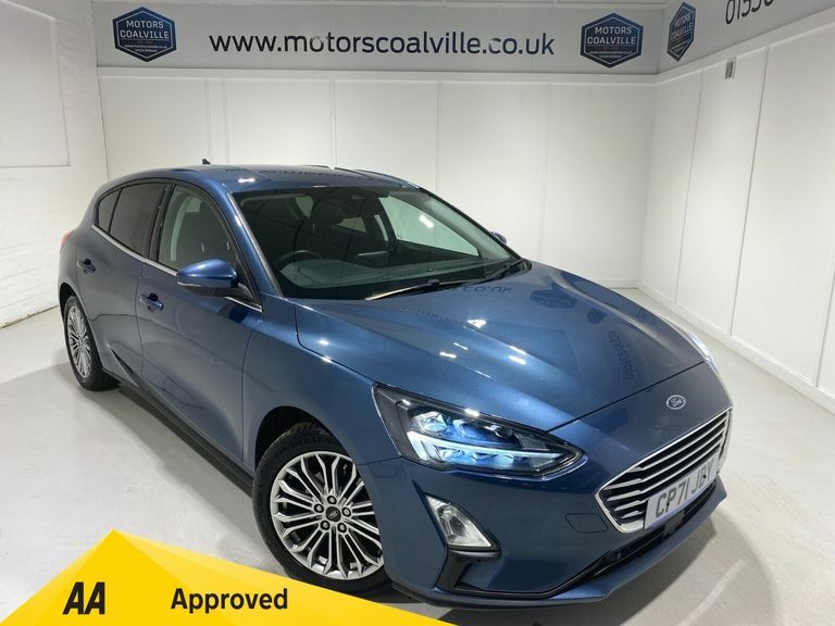 Ford Focus 1.0 Turbo Ecoboost 125Ps Mhev 6 Spd Titanium X E Blue