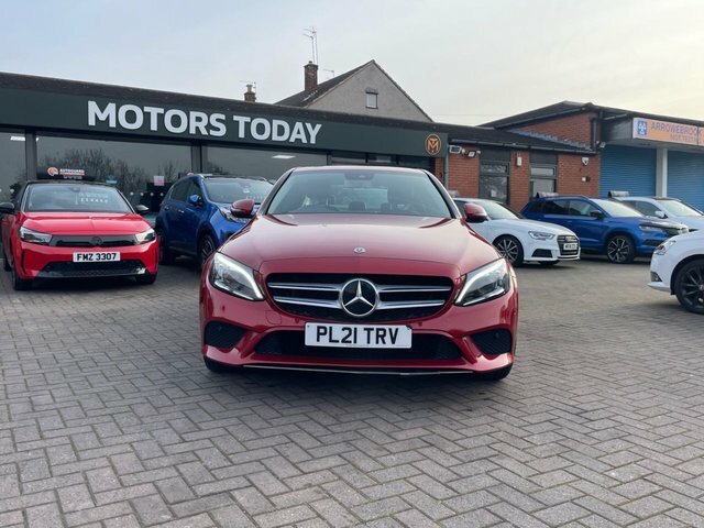 Mercedes-Benz C Class 2021 2.0 C220d Sport Edition Premium Saloon PL21TRV Red #3