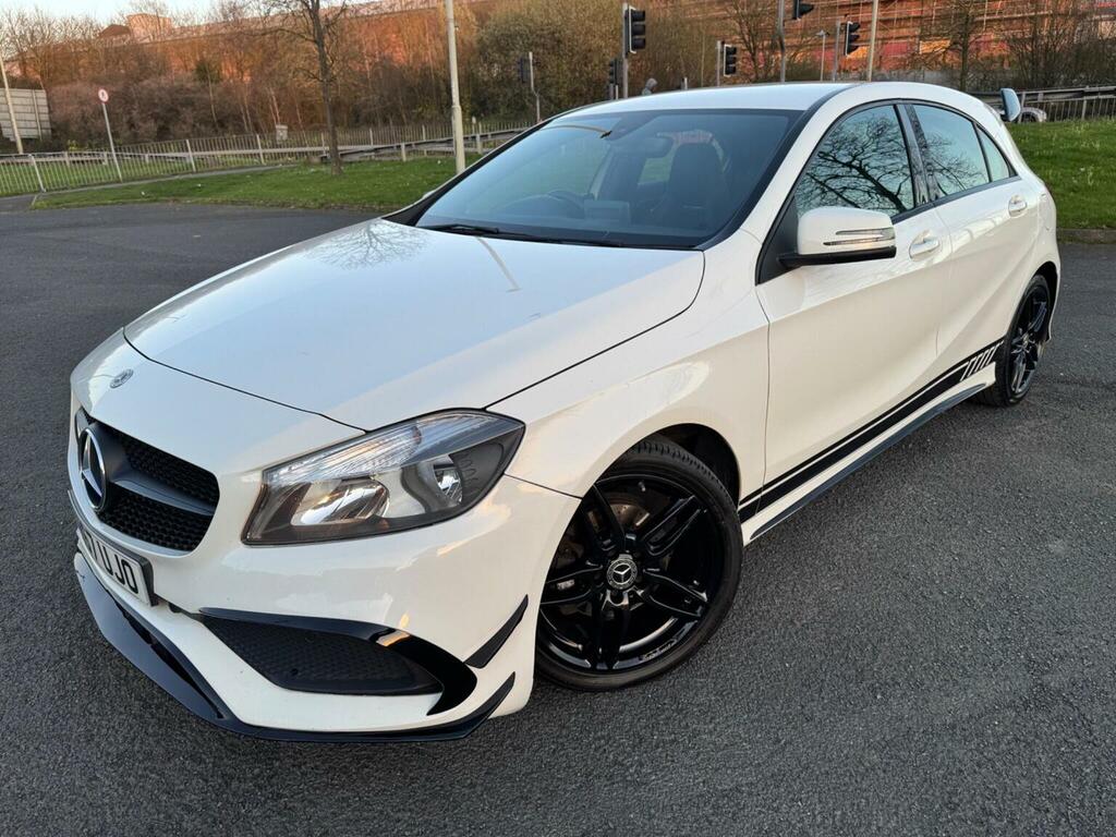 Mercedes-Benz A Class Hatchback 1.5 A180d Amg Line Euro 6 Ss 201 YR67UJO White #3
