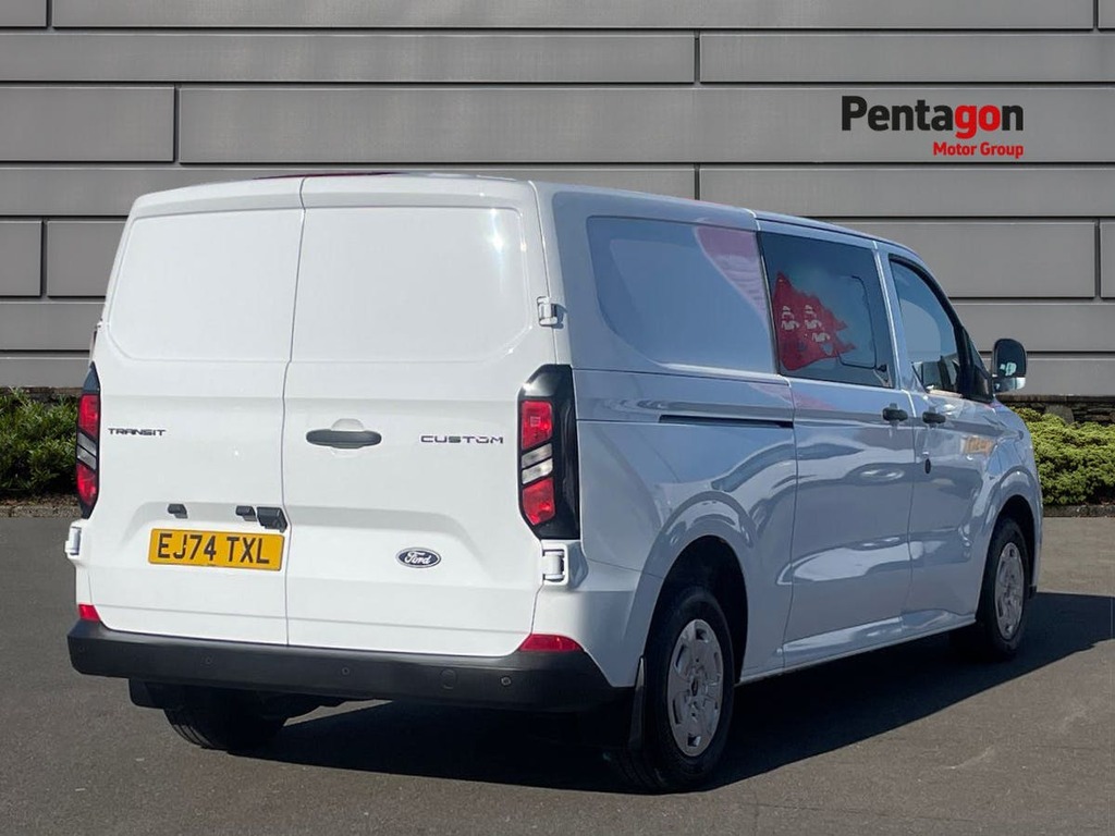 Ford Transit Custom 2.0 280 Ecoblue Trend Crew Van Double Cab Dies EJ74TXL White #4