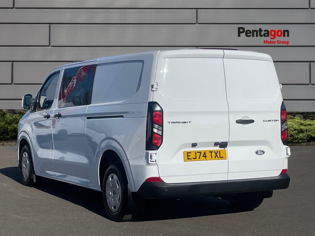 Ford Transit Custom 2.0 280 Ecoblue Trend Crew Van Double Cab Dies EJ74TXL White #2