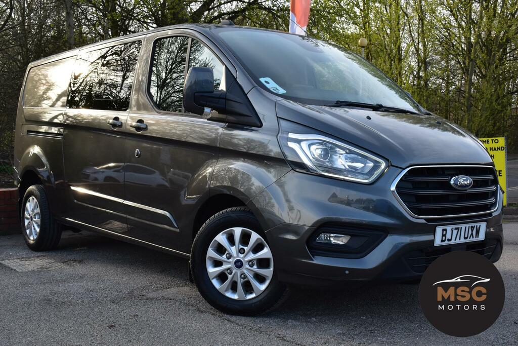Ford Transit Custom 2.0 300 Ecoblue Limited Crew Van Double Cab Di BJ71UXW Grey #2