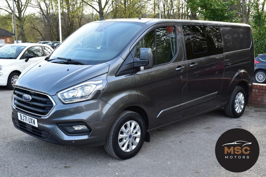 Ford Transit Custom 2.0 300 Ecoblue Limited Crew Van Double Cab Di BJ71UXW Grey #5