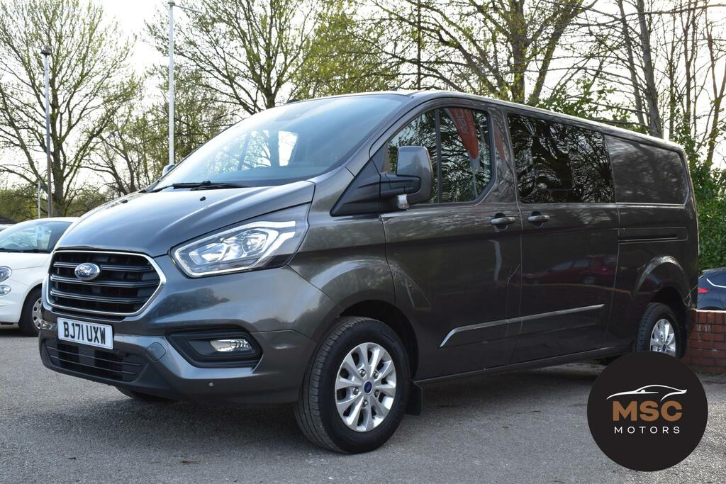 Ford Transit Custom 2.0 300 Ecoblue Limited Crew Van Double Cab Di BJ71UXW Grey #6