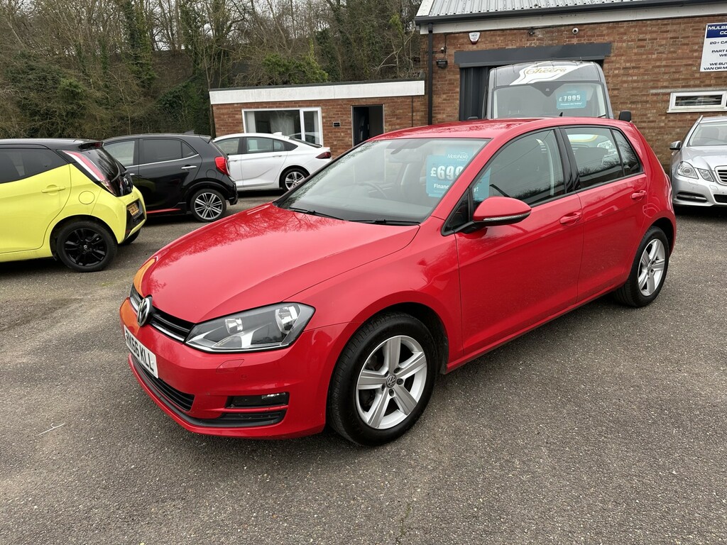 Volkswagen Golf 1.6 Tdi Bluemotion Tech Match Edition RK66KLL Red #4