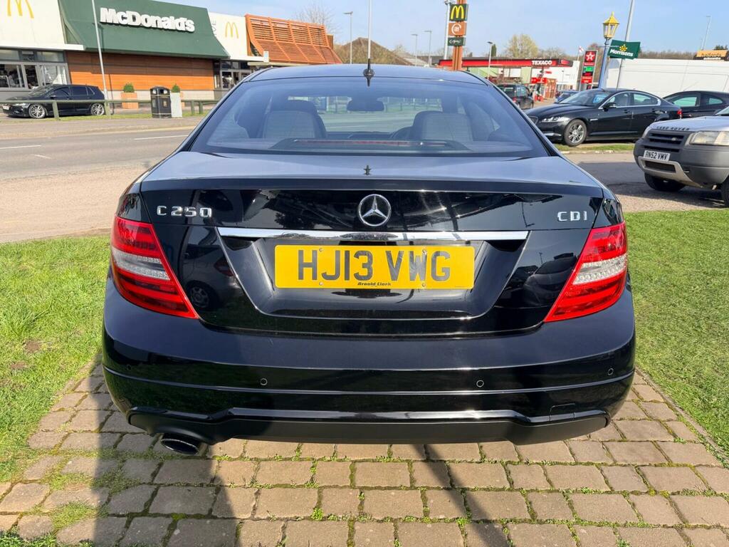 Mercedes-Benz C Class Coupe 2.1 C250 Cdi Blueefficiency Amg Sport Euro 5 HJ13VWG Black #6