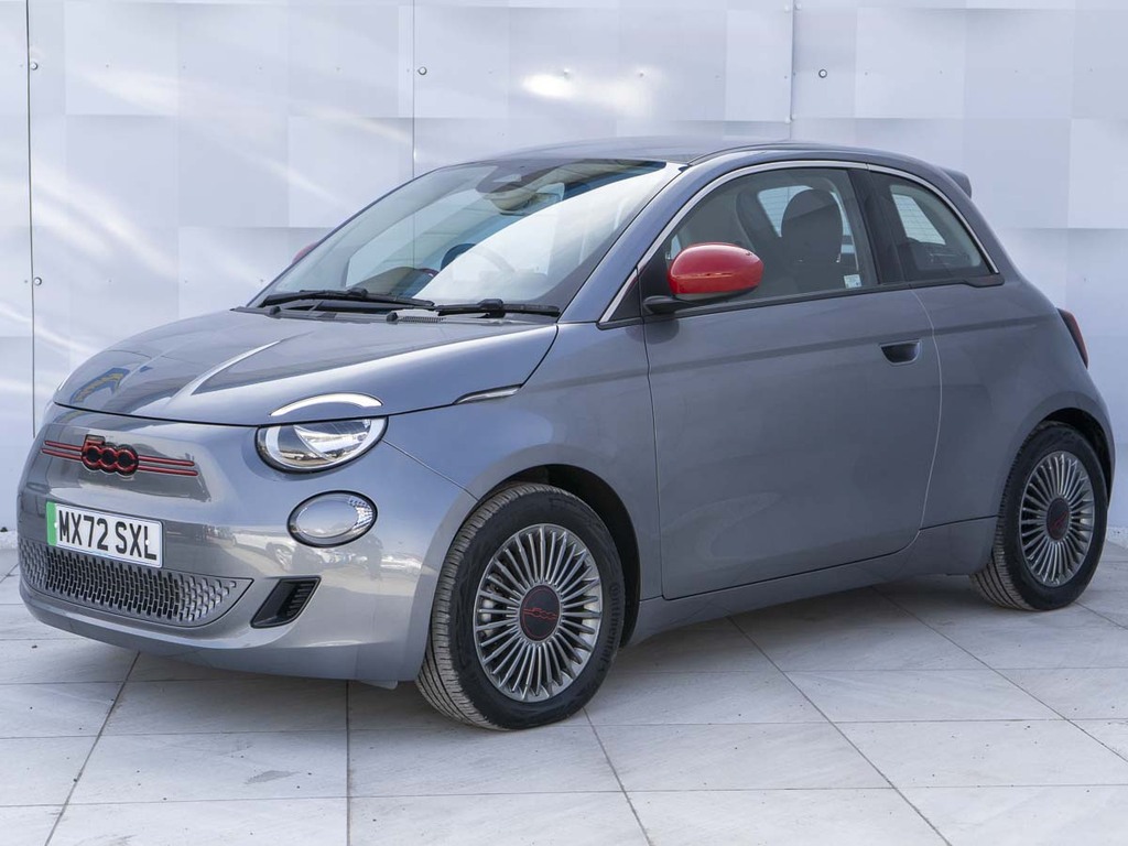 Fiat 500E Red Grey #3