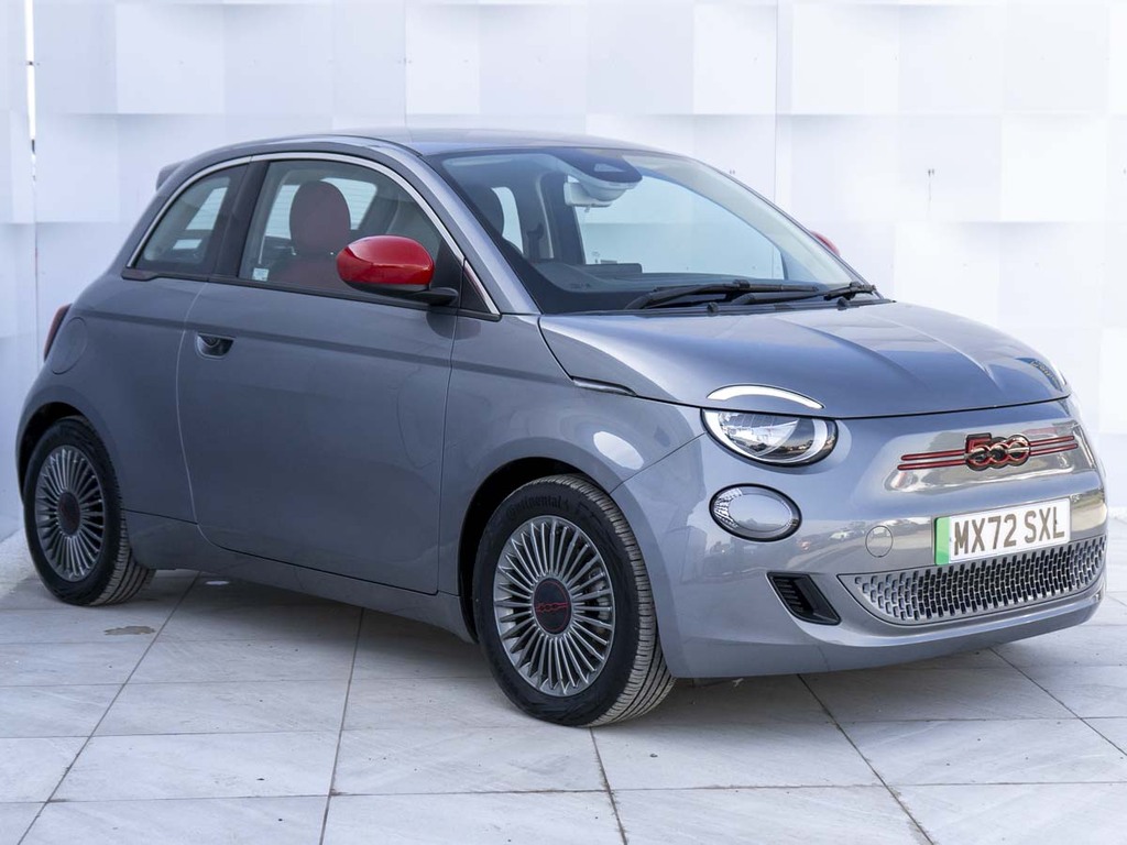 Fiat 500E Red Grey