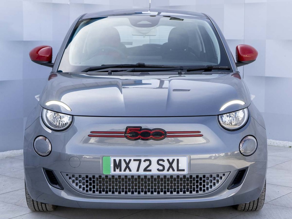 Fiat 500E Red Grey #2