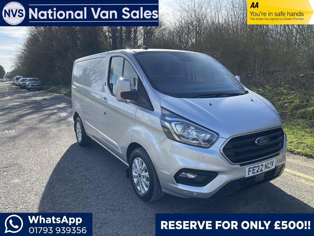 Ford Transit Custom 2.0 300 Ecoblue Limited L1 H1 Euro 6 Ss FE22NUX Silver