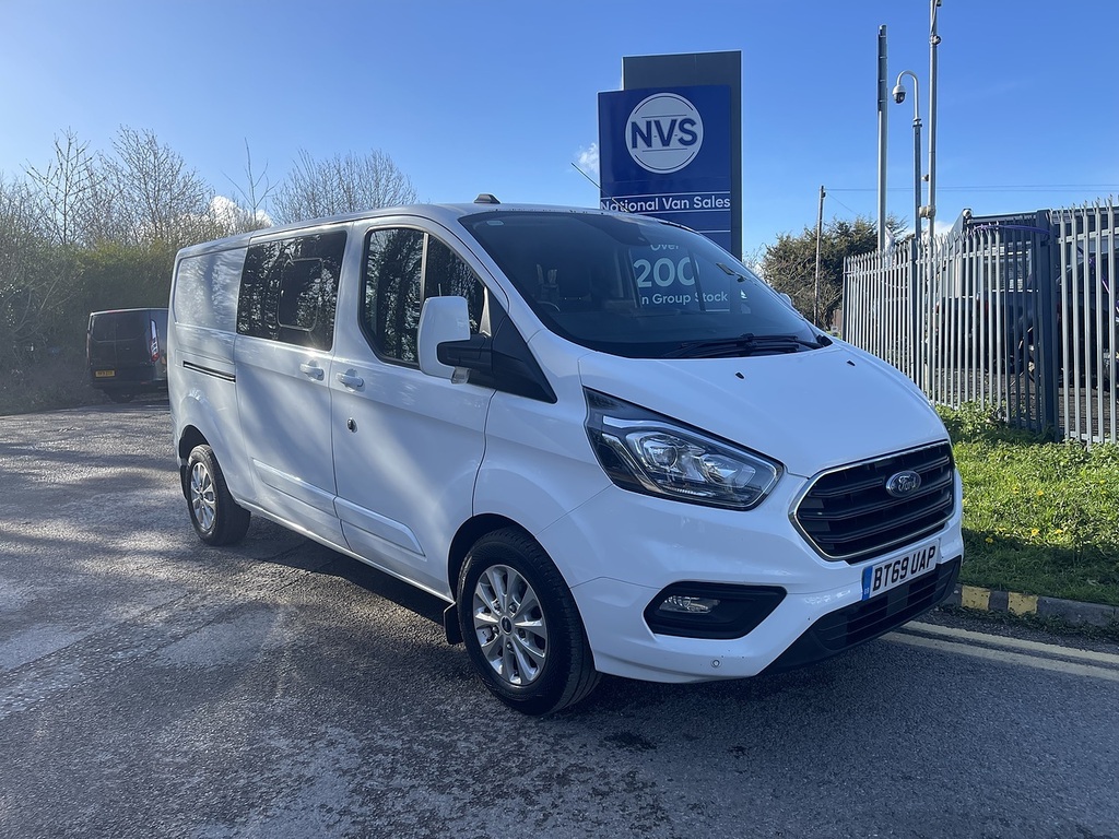 Ford Transit Custom 2.0 320 Ecoblue Limited Crew Van L2 H1 Euro 6 Ss BT69UAP White #2