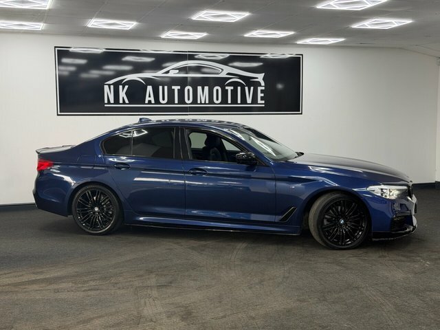 BMW 5 Series 2019 2.0 520D M Sport Saloon Xdriv YE19NZG Blue #3