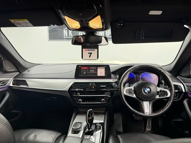 BMW 5 Series 2019 2.0 520D M Sport Saloon Xdriv YE19NZG Blue #2