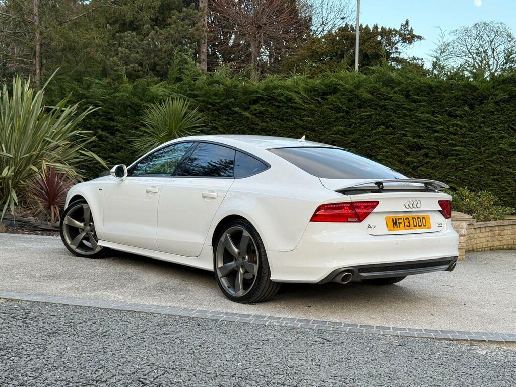 Audi A7 3.0 Tdi V6 Black Edition Sportback S Tronic Quattr MF13DDO White #2