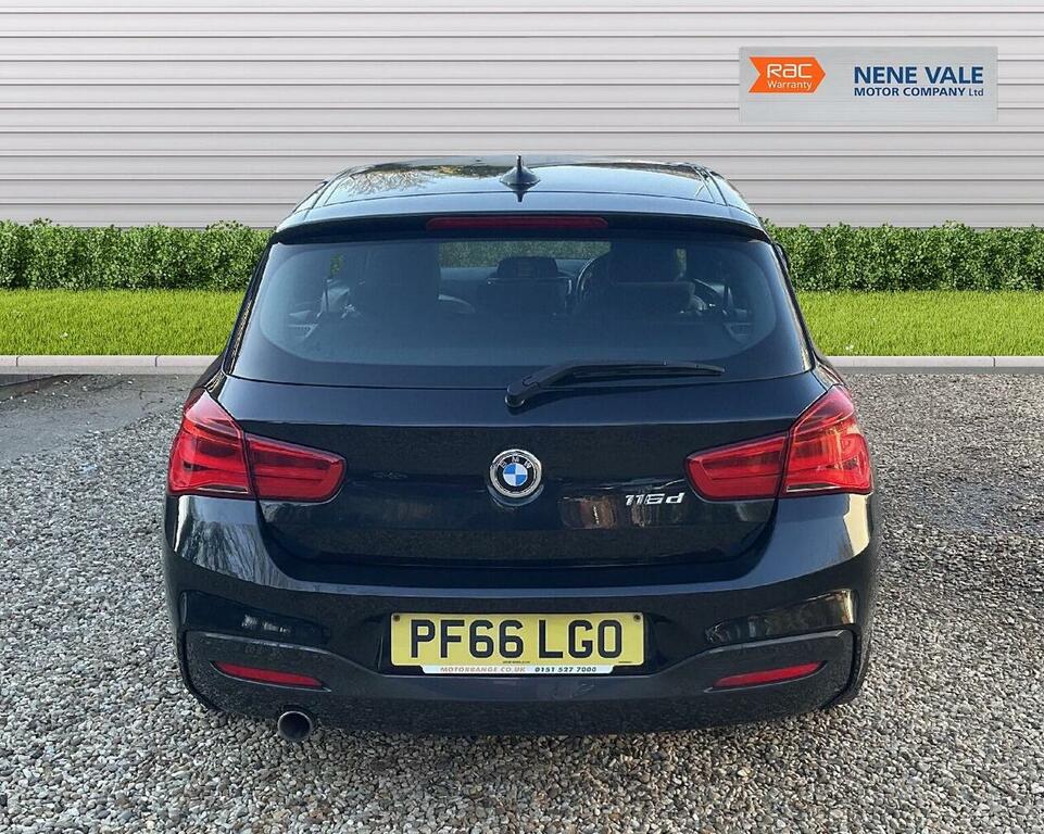 BMW 1 Series Hatchback 1.5 116D M Sport Euro 6 Ss 2016 PF66LGO Black #6