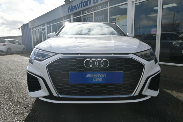 Audi A3 1.0 Tfsi 30 S Line Sportback Eur YM22ONA White #2