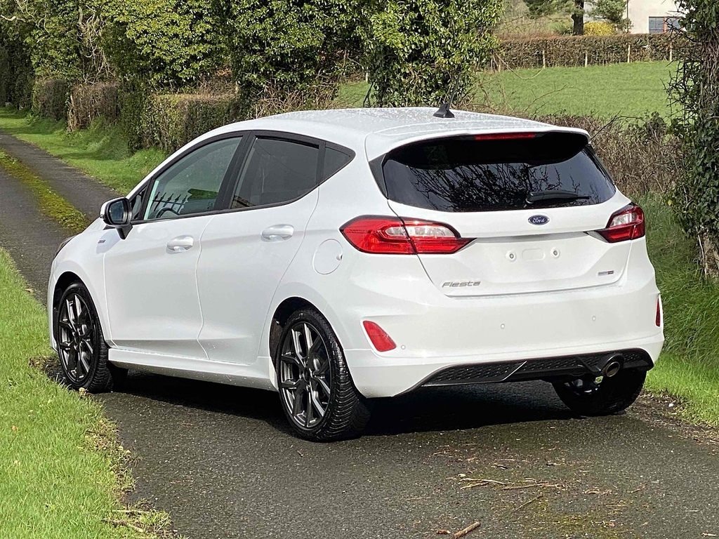 Ford Fiesta T Ecoboost Mhev St-line DL22YGN White #6