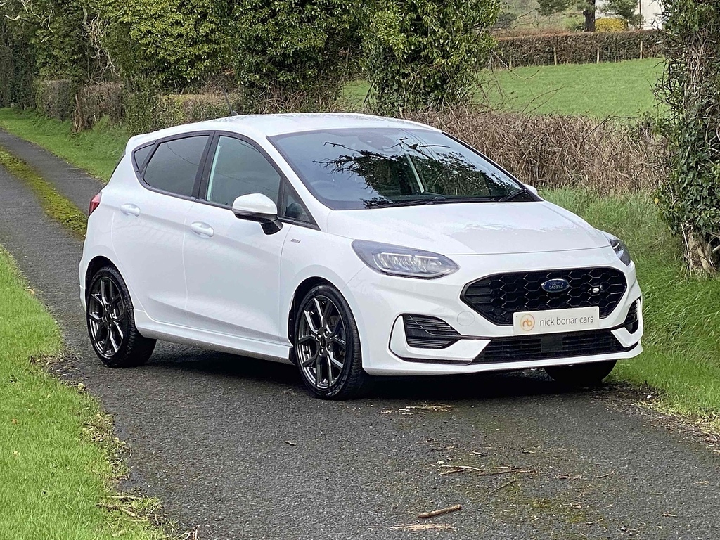 Ford Fiesta T Ecoboost Mhev St-line DL22YGN White #2