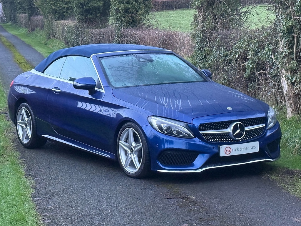 Mercedes-Benz C Class C220d Amg Line SJ67OKZ Blue #2