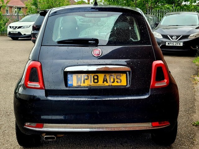 Fiat 500 Lounge Hatchback WP18AOS Black #4