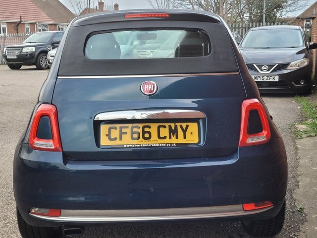 Fiat 500C Twinair Lounge Convertible CF66CMY Blue #4