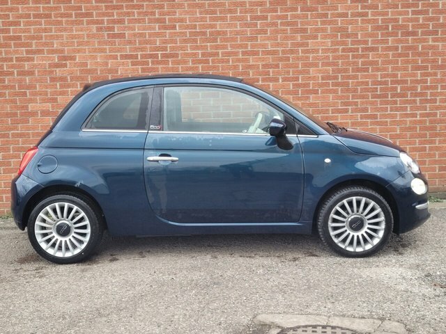 Fiat 500C Twinair Lounge Convertible CF66CMY Blue #6