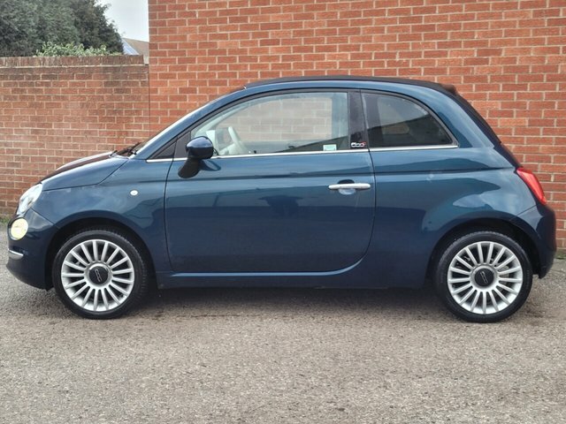 Fiat 500C Twinair Lounge Convertible CF66CMY Blue #2