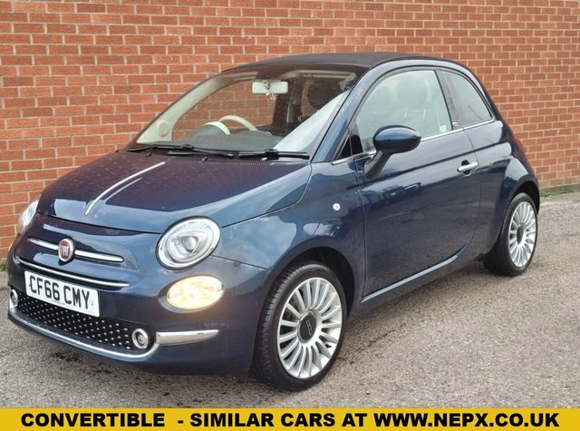 Fiat 500C Twinair Lounge Convertible Blue