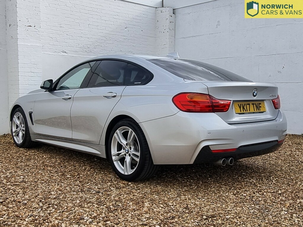 BMW 4 Series Gran Coupe 2.0 420D M Sport Gran Coupe 2017 YK17TNF Silver #3