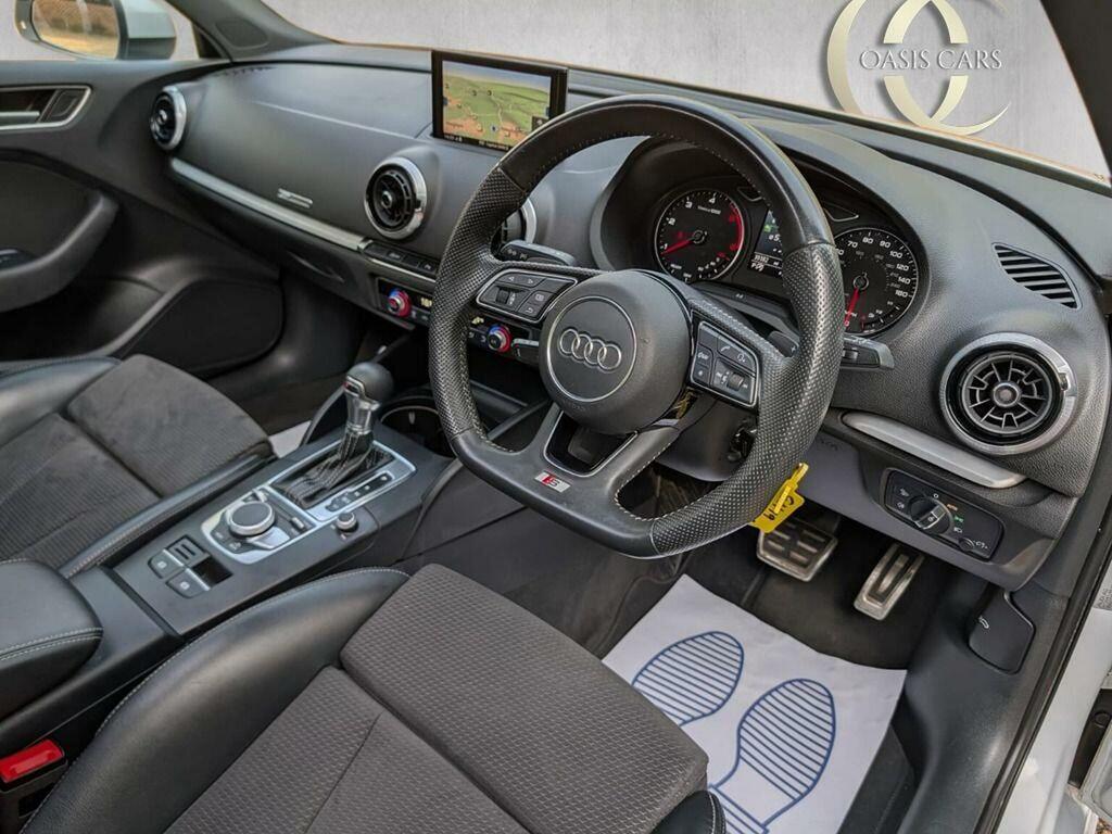 Audi A3 Hatchback 1.6 Tdi 30 S Line Sportback S Tronic Eur GH19EKM White #3