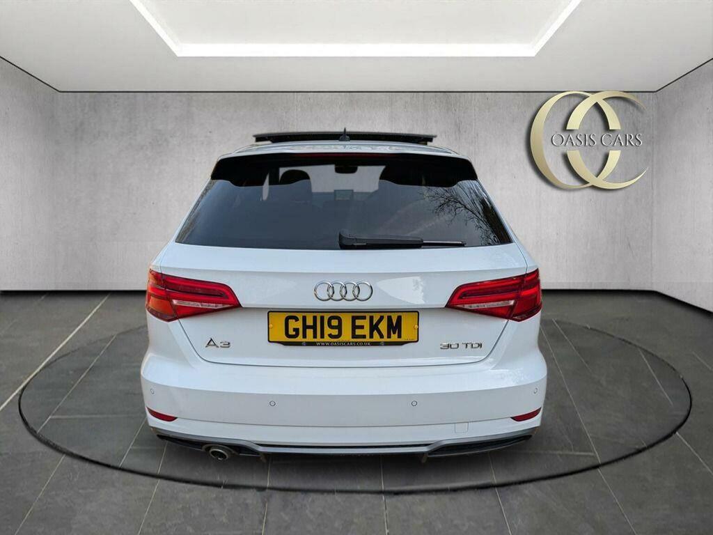 Audi A3 Hatchback 1.6 Tdi 30 S Line Sportback S Tronic Eur GH19EKM White #4