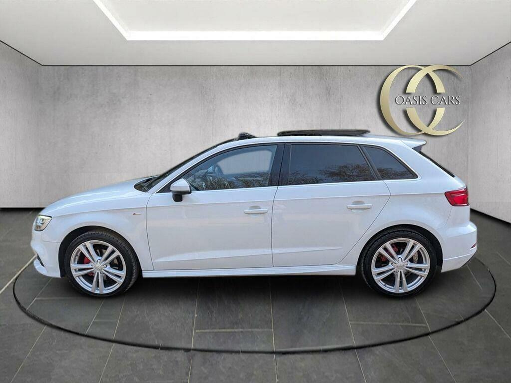 Audi A3 Hatchback 1.6 Tdi 30 S Line Sportback S Tronic Eur GH19EKM White #5