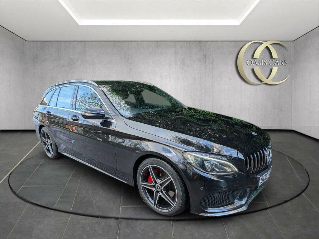Mercedes-Benz C Class Estate 2.1 C220d Amg Line G-tronic Euro 6 Ss 5 OU67OZN Black #5