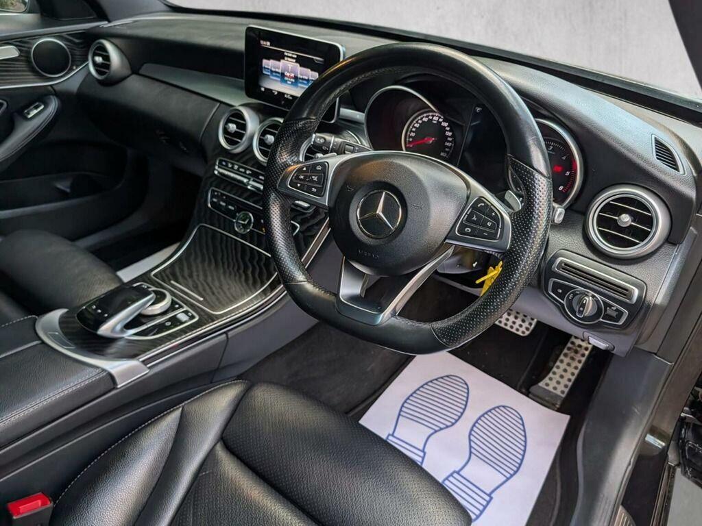 Mercedes-Benz C Class Estate 2.1 C220d Amg Line G-tronic Euro 6 Ss 5 OU67OZN Black #3